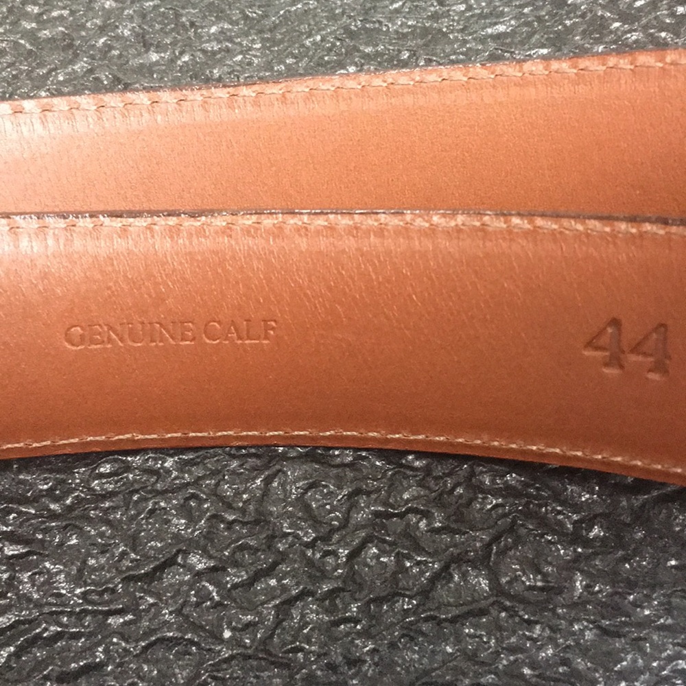Handcrafted Calfskin NEW Maida's Luxury Mens/Unisex Brown Leather Belt - Size 44 - Picture 4 of 16